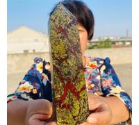 BYLSAGWHT Decorative Ornaments Dragon Blood Column Obelisk Crystal Wand Point (Size : 700-750g)