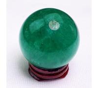 BYLSAGWHT Home Decor Crystal Ball Green Fluorite Sphere with Stand Crystals Collection Specimens Quartz Gemstone,9cm/3.5in