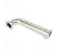 BYLSAGWHT Quick Installation Customize 90 Degree Elbow Clamp with Extension and Non-Standard Parts Processing L152 L204 L254 L305(OD38xL204 380g,SS304)