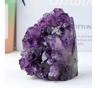BYLSAGWHT Uruguayan Crystal Amethyst cave Cluster raw Stone Office Home Decoration,Purple,200~300g