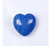 BYLSAGWHT Various Materials Gemstones Rose Quartz Crystals Love Heart Shaped Amethyst Home Decoration (Color : Blue)