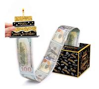 Bymivofun Tirelire d'anniversaire pour Cadeaux en Espèces, Boîte à Cadeaux Surprise pour Argent Liquide, Carte d'anniversaire à Tirer DIY, pour une Fête Amusante Saint-Valentin Anniversaire Mariage