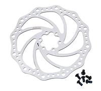 Bynccea 140mm 160mm 180mm 203mm Disque de Frein Rotors en Acier Inoxydable Vélo Frein À Disque Center Lock Rotor avec 8 Vis Fit pour Vélo De Route, VTT, BMX.