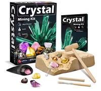 Byncceh Kit Archéologie Enfant- Jouet de Fouille de Cristaux et Pierres Précieuses, Incluant 5 Pierres Précieuses pour Enfants et Cristaux Mystérieux, Cadeau pour Garçons et Filles