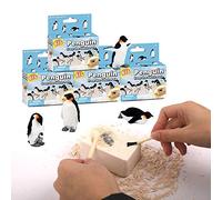 Byncceh Kit d’Excavation Pingouin pour Enfants - Jouet Éducatif STEM avec Fossiles à Creuser - Kit d’Archéologie pour Enfants dès 6 Ans pour Garçons et Filles