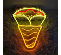 BYNGQW Néon Enseignes lumineuses Decor Panneau Néon En Crêpe De France, Alimenté Par USB, Lampes LED À Intensité Variable, Décoration De Fête, Cuisine, Restaurant, Boutique, Salle