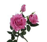 ByNGSDCC Artificial Flowers Bouquets,3pcs Long Stem Silk 3 Heads Roses for DIY Wedding Bouquet Home Decor(Champagne)