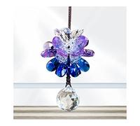 ByNGSDCC Cristal Suspendu décor Cristaux Prisme intérieur rétroviseur Suspension Garniture Accessoires Cristaux éclairage Lampe pièces de Rechange