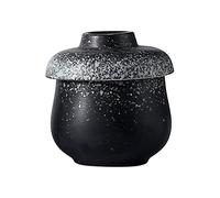 ByNGSDCC Récipient à Sucre for café, Petit déjeuner, thé de l'après-midi, sucrier en céramique, boîtes, Pot, épices, sel, boîte d'assaisonnement(Black 1)