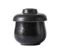 ByNGSDCC Récipient à Sucre for café, Petit déjeuner, thé de l'après-midi, sucrier en céramique, boîtes, Pot, épices, sel, boîte d'assaisonnement(Black 2)