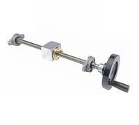 ByNGSDCC Tige filetée en Acier Inoxydable T12 avec Volant, Longueur de 550 à 1200 mm, Table coulissante linéaire for imprimante 3D(Vertical Bracket,550MM)