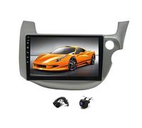 BYNYXI 10inch 4+64GB with Wireless Carplay Android 14 Car Stereo Compatible for Jazz Fit 2007-2013, Bluetooth GPS Navigation WiFi AHD Rear View Camera Car Radio Steering Wheel Control