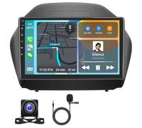 BYNYXI 10inch Android 14 Car Stereo with Wireless Carplay Compatible for Hyundai IX35 2009-2015, 4+64GB Bluetooth GPS Navigation WiFi Steering Wheel Control Dual USB Mirror Link Carplay Radio for Car