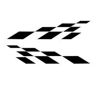 BYNYXI 2 Pcs Autocollants De Tuning De Voiture, Autocollants Latéraux Body Graphics Bonnet PVC Autocollants Longues Rayures Universels Auto Body Racing Sport Stickers-120cmx30cm