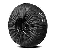 BYNYXI 4PCS Housse de Pneu,19 pouces-23 Pouces Housse de Pneu étanche Sac de Pneu Housse de Roue de Secours Universelle RV Anti-UV 210D Oxford Anti-poussière Cordon de Serrage Housses de Pneu