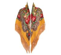 BYNYXI Fleurs imprimé châle frangé Foulard carré châle Femmes Automne Hiver intérieur extérieur activités Vacances Tourisme