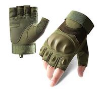 BYNYXI Gants Tactiques Demi-Doigts, Gant dentraînement Outdoor Hommes Gant de Moto Escalade Militaire Gants de Protection Demi-Doigts Gants de Cyclisme pour Moto Chasse Cyclisme Randonnée Camping
