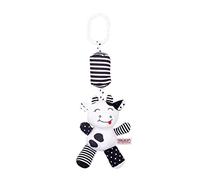 BYNYXI Jouets de poussette de bébé, berceau de bébé lévrier en peluche suspendu hochet bébé noir blanc en peluche jouet suspendu éléphant panda berceau jouet pour bébé nouveau-né berceau siège dauto