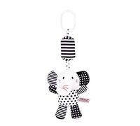 BYNYXI Jouets de Poussette de bébé, Berceau de bébé lévrier en Peluche Suspendu hochet bébé Noir Blanc en Peluche Jouet Suspendu éléphant Panda Berceau Jouet pour bébé Nouveau-né Berceau siège dauto