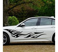 BYNYXI Lot de 2 autocollants pour voiture - Tuning - En vinyle - Universel - Pour lunette arrière de voiture - Sport - Tuning - Étanche - 206 cm x 37 cm