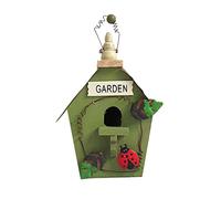 BYNYXI Nichoir Oiseaux en Bois, Nichoir pour Oiseaux Suspendu Exterieur Maison Nid Oiseau Sauvage Exterieur Maison pour Petits Oiseaux Nid pour Oiseaux Moineau Décoration Jardin Terrasse Balcon