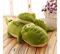 BYNYXI Peluche Crocodile, 60cm Couché en Peluche Crocodile Vert Crocodile Oreiller en Peluche Jouet Poupée Grand Crocodile en Peluche Animal en Peluche Géant en Peluche pour Garçon Filles