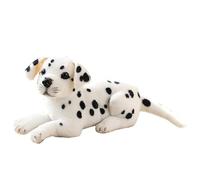BYNYXI Peluche pour Chien, 32cm Chien couché en Peluche comme de Vrais Chiens en Peluche Dalmatien Husky Akita Kawaii Chien en Peluche réaliste Chien en Peluche pour bébé Enfants Amis