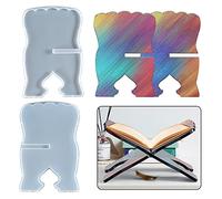 BYNYXI Quran Holder Silicone Mold, DIY Book Stand Silicone Resin Mold Bookshelf Epoxy Molds Reusable Book Holder Mold Resin Molds for Making Epoxy Crafts-30cmx20cmx0.8cm
