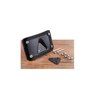 ByoBLu Support de Montage de Plaque d'immatriculation incurvé Noir chromé, Support à 3 Trous Compatible avec Harley Dyna FXD Sportster