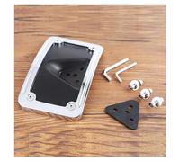 ByoBLu Support de Montage de Plaque d'immatriculation incurvé Noir chromé, Support à 3 Trous Compatible avec Harley Dyna FXD Sportster