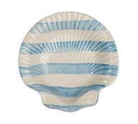 Byon Assiette Armona stripe 23.5x23.5 cm Bleu clair-blanc