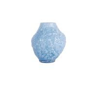 ByON Corallo 5280607612 Vase en Verre soufflé à la Bouche, fabriqué à la Main, Design sculptural avec Structure Corail Organique, Bleu océan, Passe au Lave-Vaisselle, 13,5 cm
