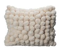 Byon Coussin Pom Pom 45x45cm Blanc cassé