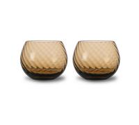 Byon Gobelet Opacity 22 cl lot de 2 Brun