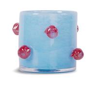Byon Photophore Arlo XS Ø10 cm Bleu clair-bordeaux