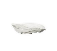 ByOn Plat de service en forme d'huître blanc en dolomite de 13 cm, beige