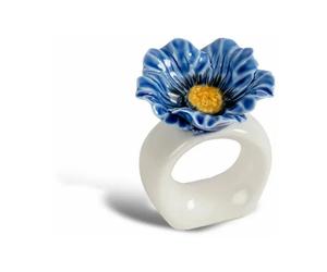 Byon Porte-serviettes Poppy lot de 2 Bleu