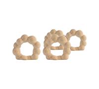 Byon Rond de serviette Porto lot de 4 Beige