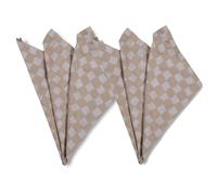 Byon Serviette en tissu Checki Lot de 2 Bleu
