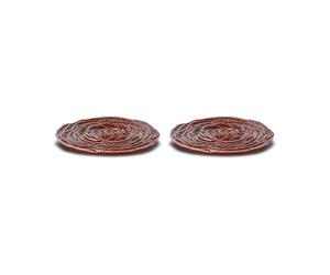 Byon Sous-verres Veggie Ø10 cm lot de 2 Bordeaux