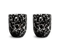 Byon Verres Messy 30 cl lot de 2 Noir