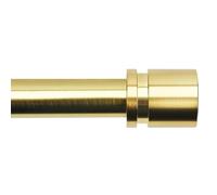 Byondeth Tringle à rideaux pour fenêtres de 40,6 à 366 cm, longueur réglable, 2,5 cm de diamètre, avec embouts en aluminium, doré