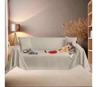 Byour3 - Housse de Canapé 3 4 2 Places Super IMPERMÉABLE Animaux Sauve Sofa Coton Anti-Taches Protège Canapé Anti Poils Chat Chien Enfants Toile Résistant Facile à Nettoyer (Gingembre, 1 Place)