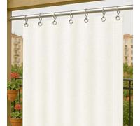 Byour3 - Rideaux D'Extérieur Imperméables avec Anneaux en Métal Anti-moisissure - Auvent Latéraux Gazebo Occultant pour Terrasse Balcon Pergola Toile Solaire Isolant Thermique (Ivoire, L.200x290H)