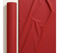 Byour3 - Tissu Au Mètre PUR COTON 100% Couture Créative Ameublement Housse de Canapé Tapisserie Couverture Multi-usage Couvre-lit Oreillers Nappe Rideaux (Largeur ROULEAU 280 cm, Rouge)
