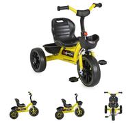 Byox, Tricycle Hunter Pneus EVA, siège réglable, Panier, poignées ergonomiques, Coloris:jaunir