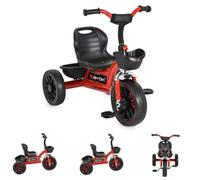 Byox, Tricycle Hunter Pneus EVA, siège réglable, Panier, poignées ergonomiques, Coloris:Rouge