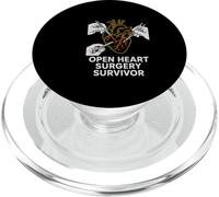Bypass Open Heart Survivor Survivor Vintage Mens Recovery PopSockets PopGrip pour MagSafe