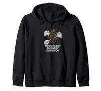 Bypass Open Heart Survivor Survivor Vintage Mens Recovery Sweat à Capuche