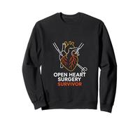Bypass Open Heart Survivor Survivor Vintage Mens Recovery Sweatshirt